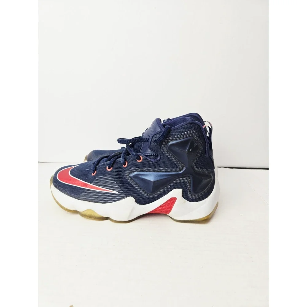 Nike Youth‎ LeBron 13 USA Midnight Navy Basketball Shoes Size 4Y